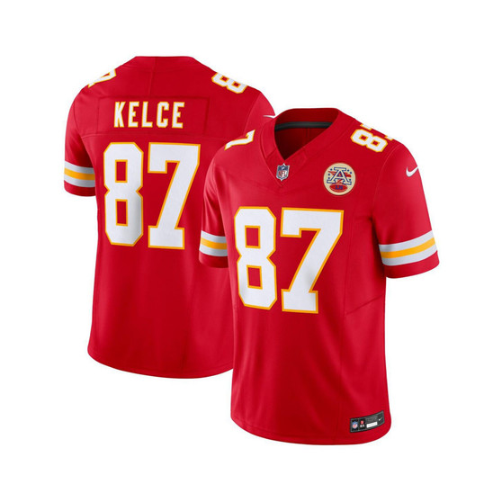Men's Travis Kelce Red Kansas City Chiefs Vapor F.U.S.E. Limited Jersey