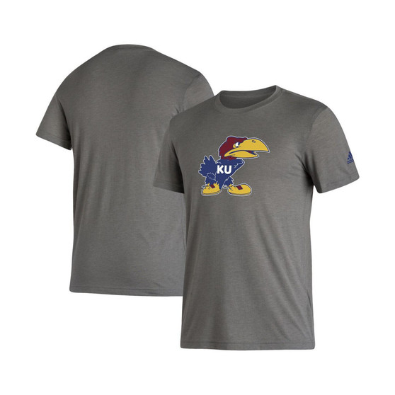 Men's Gray Kansas Jayhawks Basics Heritage Tri-Blend T-shirt