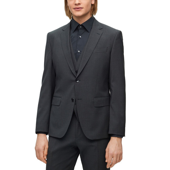 Men's Slim-Fit Stretch Wool Suit, 3 Piece Set