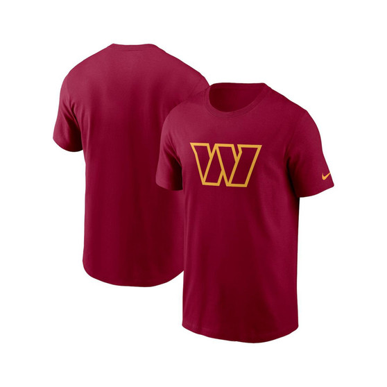Men's Burgundy Washington Commanders Primary Logo T-shirt