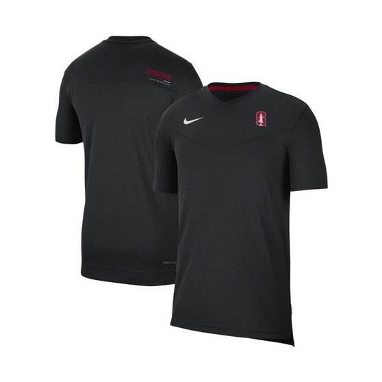 Men's Black Stanford Cardinal Coach UV Performance T-shirt