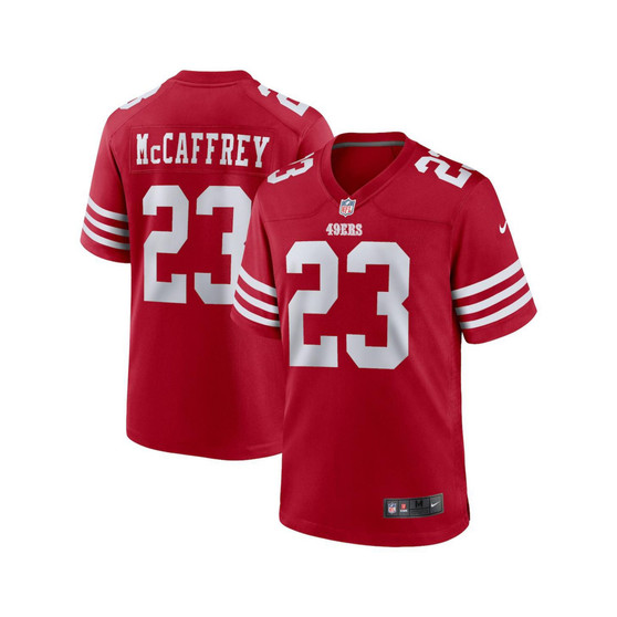Men's Christian McCaffrey Scarlet San Francisco 49ers Game Player Jersey