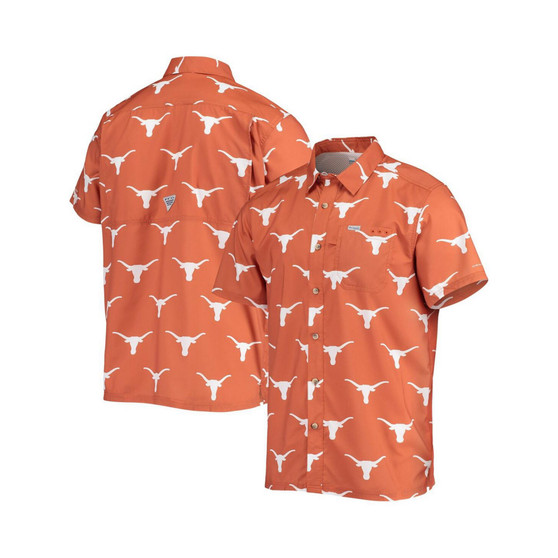 Men's Texas Orange Texas Longhorns Super Slack Tide Omni-Shade Button-Up Shirt