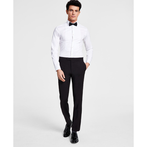 Men's Skinny-Fit Wool Tuxedo Pant