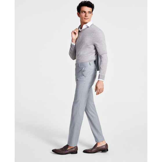 Men's Skinny-Fit Sharkskin Suit Pants, Created for Macy's