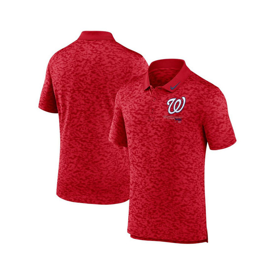 Men's Red Washington Nationals Next Level Performance Polo Shirt