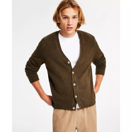 Men's Cozy Long-Sleeve Cardigan, Created for Macy's