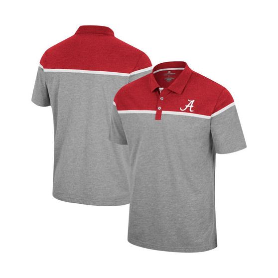 Men's Heather Gray Alabama Crimson Tide Chamberlain Polo Shirt