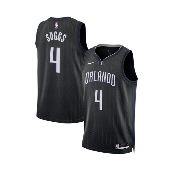 Men's and Women's Jalen Suggs Black Orlando Magic 2022/23 Swingman Jersey - City Edition