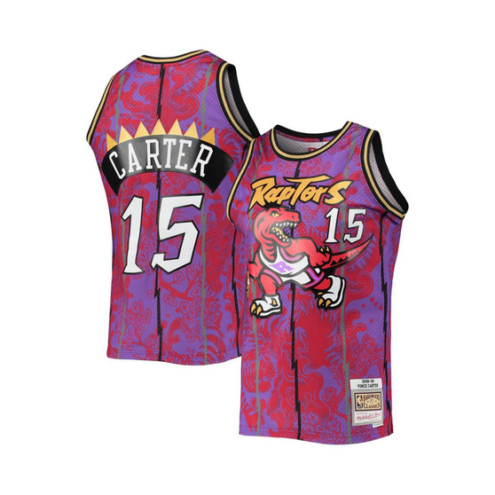 Men's Vince Carter Purple Toronto Raptors Hardwood Classics 1998-99 Lunar New Year Swingman Jersey