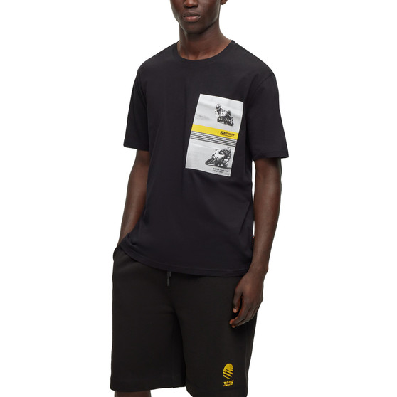 Men's Motorbike-Racing Print Relaxed-Fit T-shirt