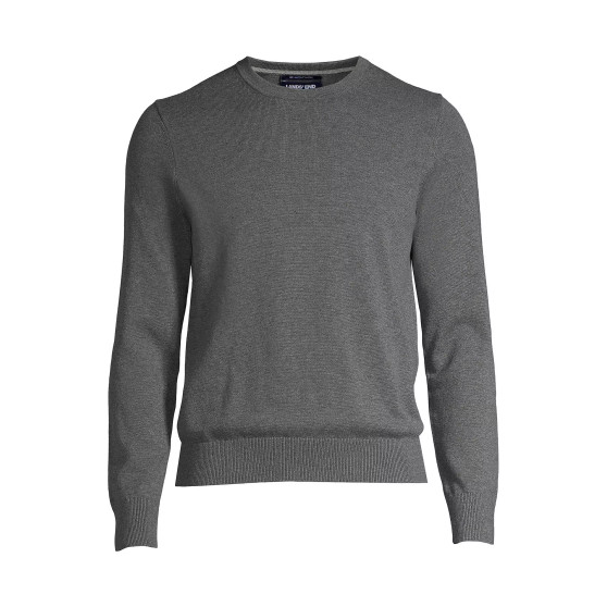 Men's Big and Tall Fine Gauge Supima Cotton Crewneck Sweater