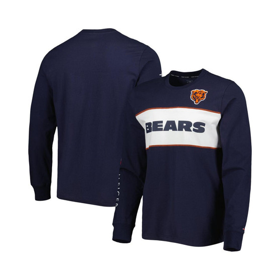 Men's Navy Chicago Bears Peter Team Long Sleeve T-shirt