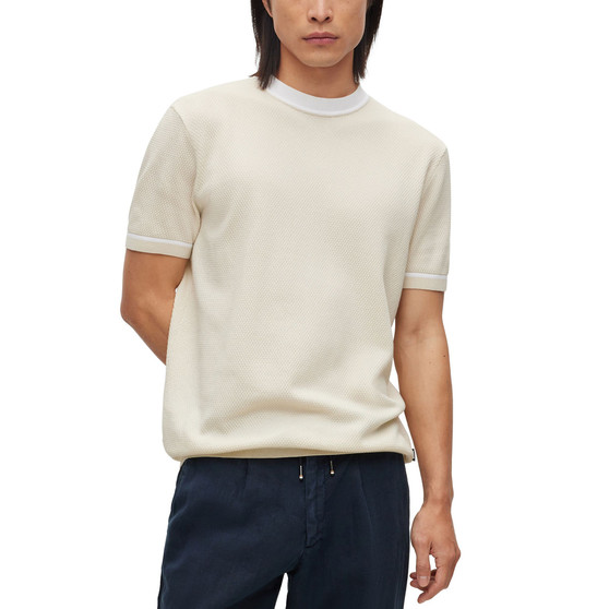 Men's Contrast Tipping Sweater