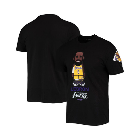 Men's LeBron James Black Los Angeles Lakers Caricature T-shirt