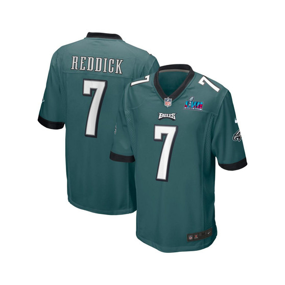 Men's Haason Reddick Midnight Green Philadelphia Eagles Super Bowl LVII Patch Game Jersey