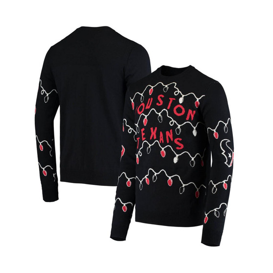 Men's Navy Houston Texans Light-Up Ugly Sweater