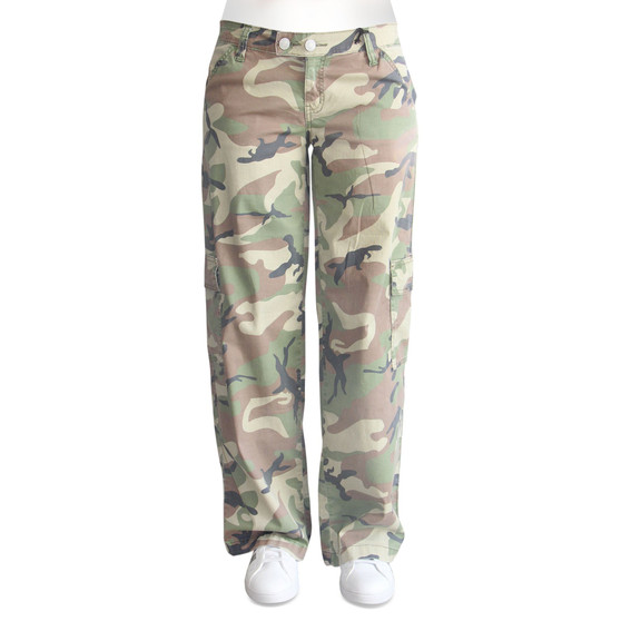Crave Fame Juniors' Mid-Rise Slouch-Fit Cargo Pants