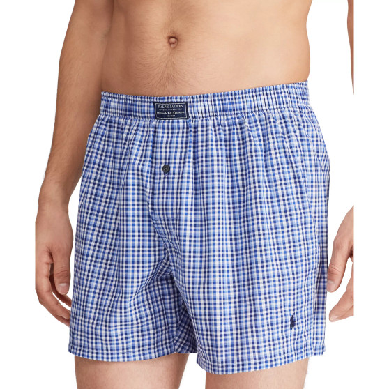 Men's Plaid Single-Button Fly Boxers