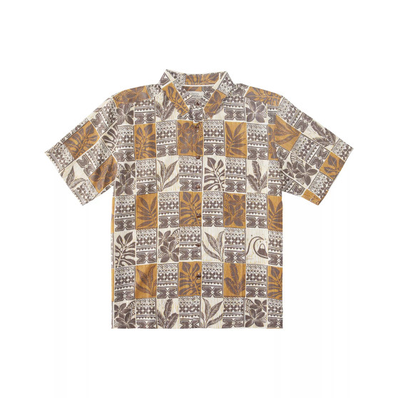Quiksilver Men's Leaf Boxes Printed Shirt