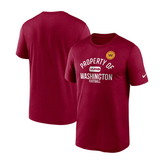Men's Burgundy Washington Football Team Property Of Legend Performance T-shirt