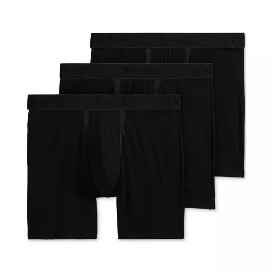 Men's Chafe Proof Pouch Cotton Stretch 7" Boxer Brief - 3 Pack