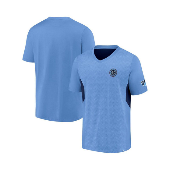 Men's Branded Sky Blue New York City FC Extended Play V-Neck T-shirt