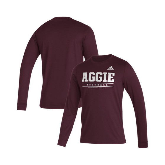 Men's Maroon Texas A&M Aggies Sideline Creator Practice AEROREADY Long Sleeve T-shirt