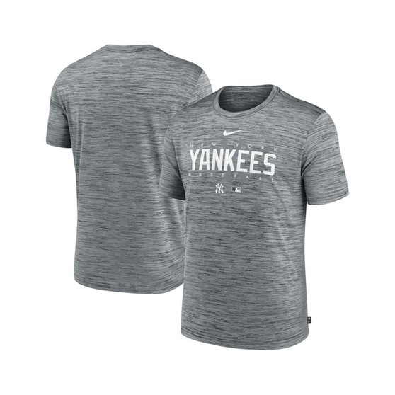 Men's Heather Gray New York Yankees Authentic Collection Velocity Performance Practice T-shirt