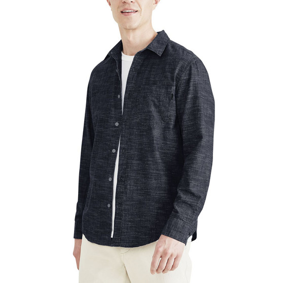 Men's Long-Sleeve Casual Woven Shirt