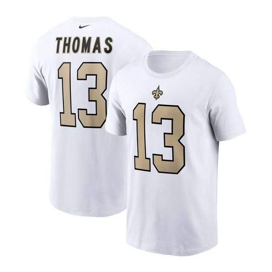Men's Michael Thomas White New Orleans Saints Player Name and Number T-shirt