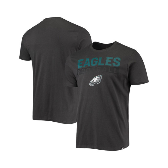 Men's '47 Charcoal Philadelphia Eagles Dark Ops Super Rival T-shirt