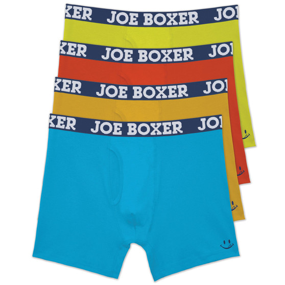 Men's Fun Stretch Boxer Briefs, 4 Piece Set