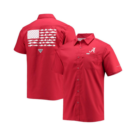 Men's Crimson Alabama Crimson Tide Slack Tide Camp Button-Up Shirt