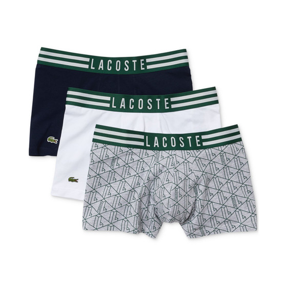 Men's Striped Waist Stretch Cotton-Blend Trunks, 3-Pack
