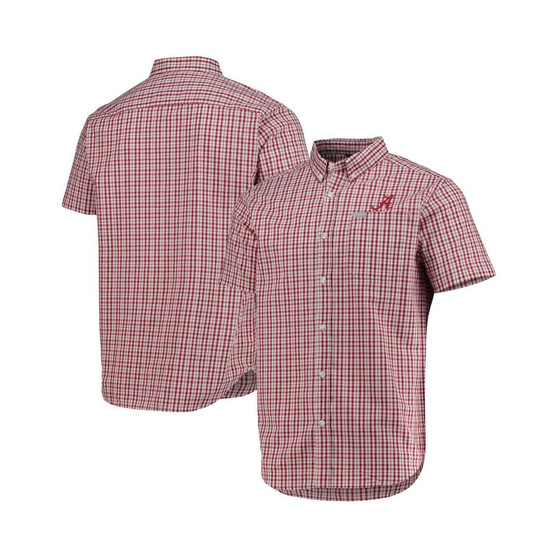 Men's Crimson Alabama Crimson Tide Rapid Rivers Logo Button-Down Shirt