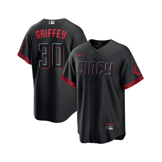 Men's Black Cincinnati Reds Ken Griffey Jr. 2023 City Connect Replica Player Jersey