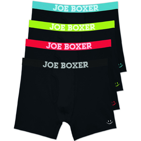 Men's 4-Piece Fun, Soft and Comfortable Performance Boxer Briefs Set