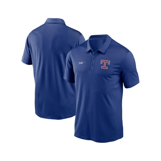 Men's Royal Texas Rangers Cooperstown Collection Rewind Franchise Performance Polo Shirt