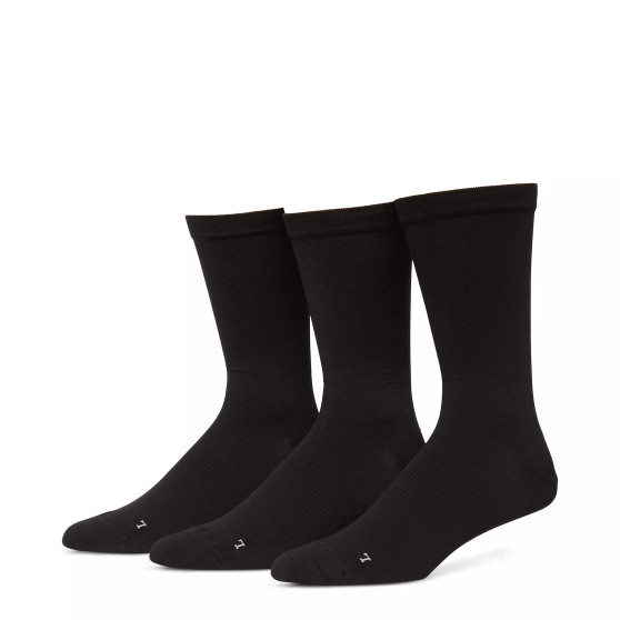 Men's 3-Pk. Performance Microfiber Pique Crew Socks