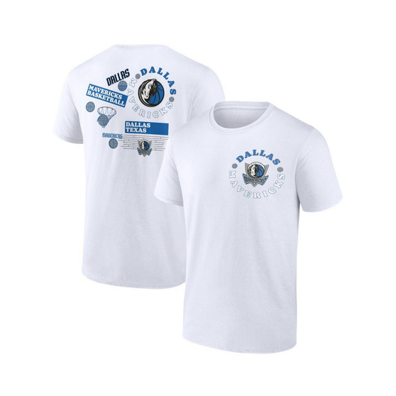 Men's Branded White Dallas Mavericks Street Collective T-shirt