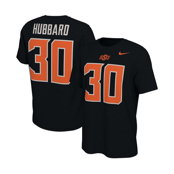 Men's Chuba Hubbard Black Oklahoma State Cowboys Alumni Name Number T-shirt