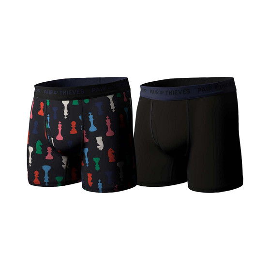 Men's SuperSoft 2-Pk. Logo Waistband 5" Boxer Briefs