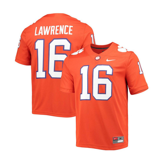 Men's Trevor Lawrence Orange Clemson Tigers 2021 Draft Class Game Jersey