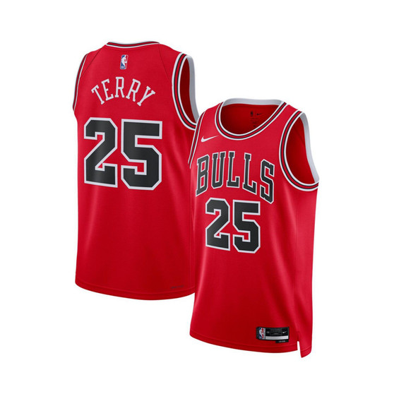 Men's and Women's Dalen Terry Red Chicago Bulls 2022 NBA Draft First Round Pick Swingman Jersey - Icon Edition