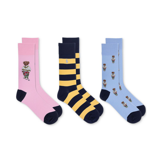 Men's Cricket Bear Crew Socks Gift Box