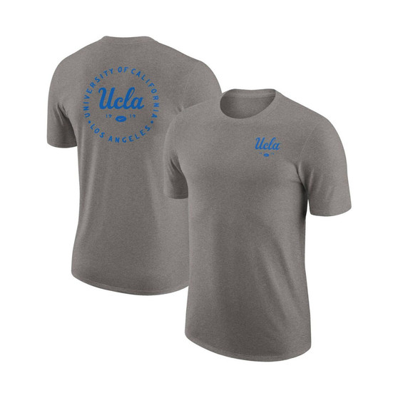 Men's Heather Gray UCLA Bruins Logo 2-Hit Tri-Blend T-shirt