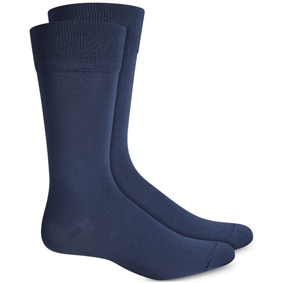 Perry Ellis Men's Socks, Microluxe Flat Knit Men's Socks