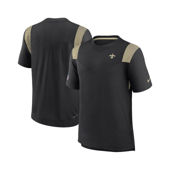 Men's Black New Orleans Saints Sideline Tonal Logo Performance Player T-shirt