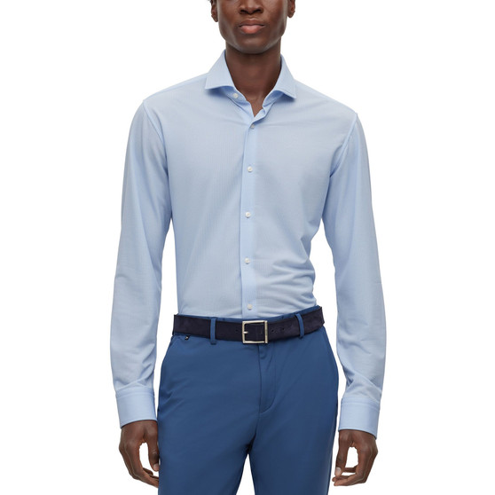 Men's Micro-Printed Slim-Fit Shirt